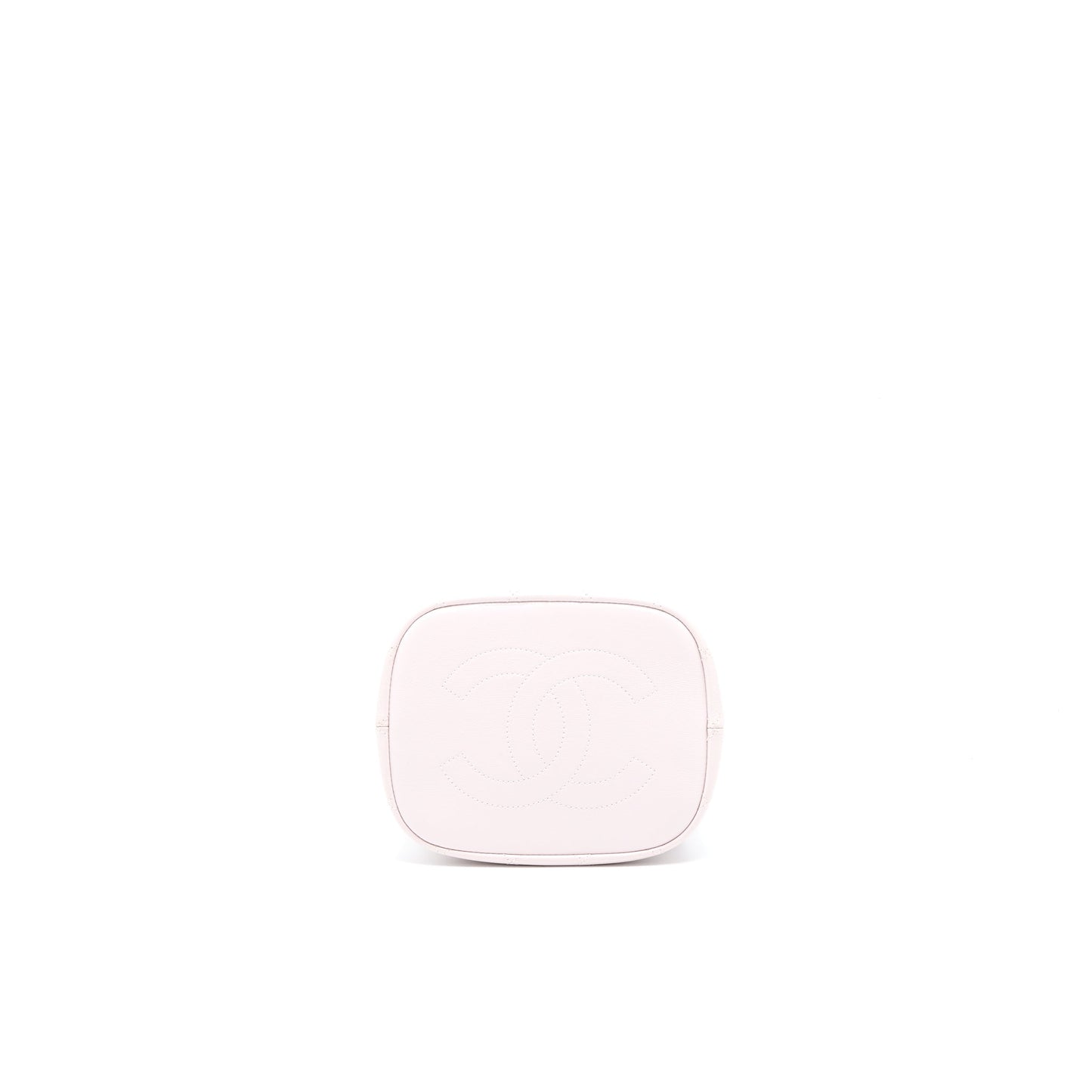Chanel Drawstring Bucket Bag Lambskin Light Pink