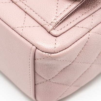 Chanel 24P Classic mini Backpack Caviar Light Pink  (Microchip)