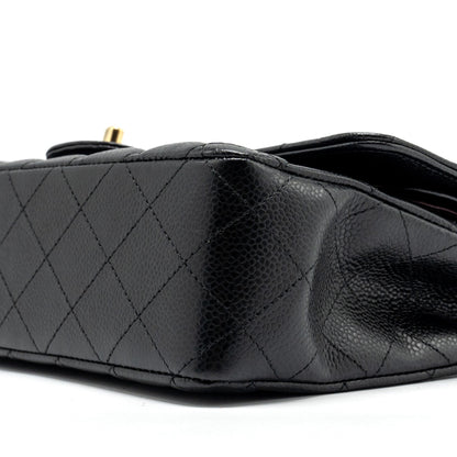 Chanel Medium classic double flap bag caviar black
