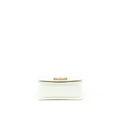 Chanel Mini Boy Handbag Calfskin White