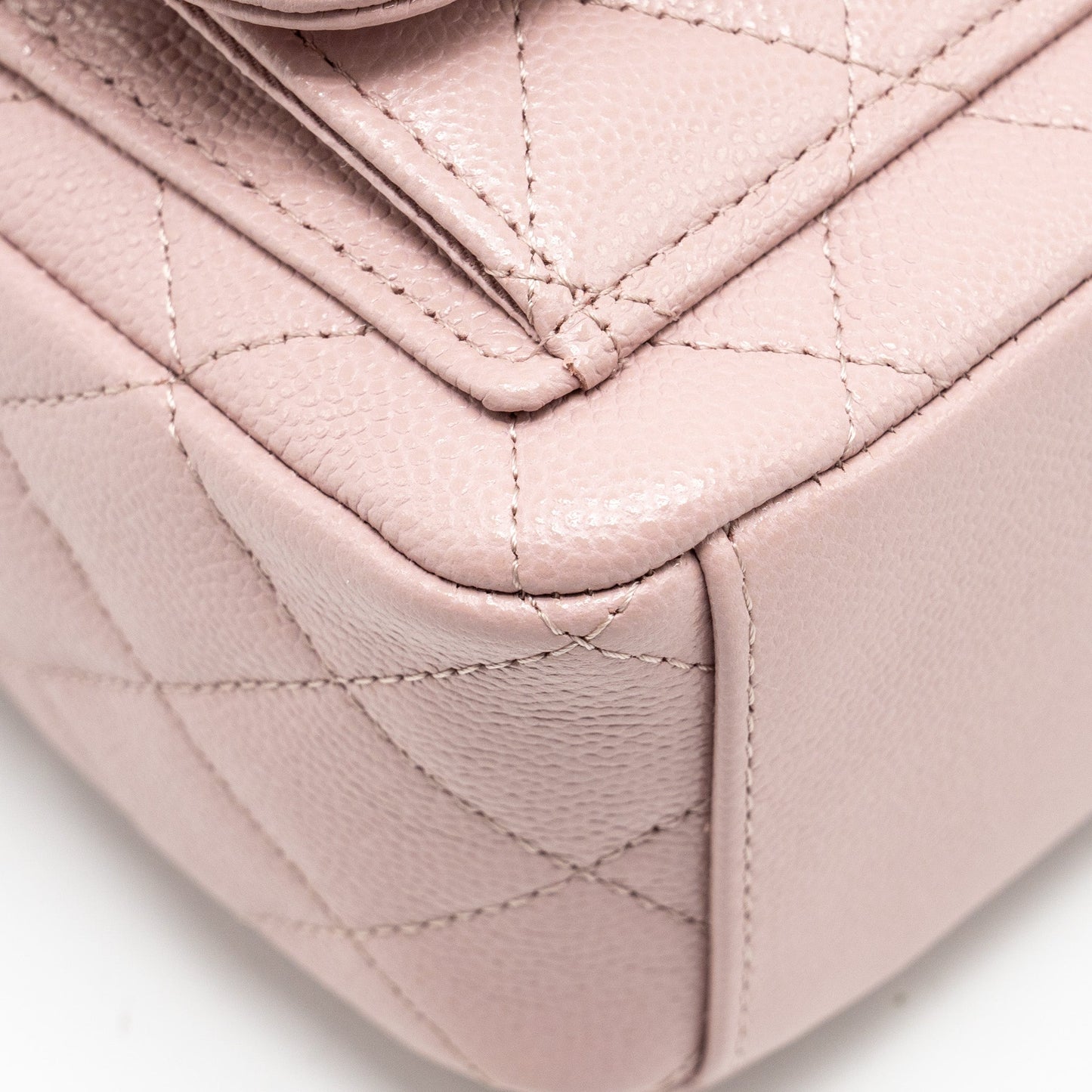 Chanel 24P Classic mini Backpack Caviar Light Pink  (Microchip)