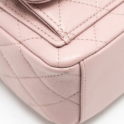 Chanel 24P Classic mini Backpack Caviar Light Pink  (Microchip)