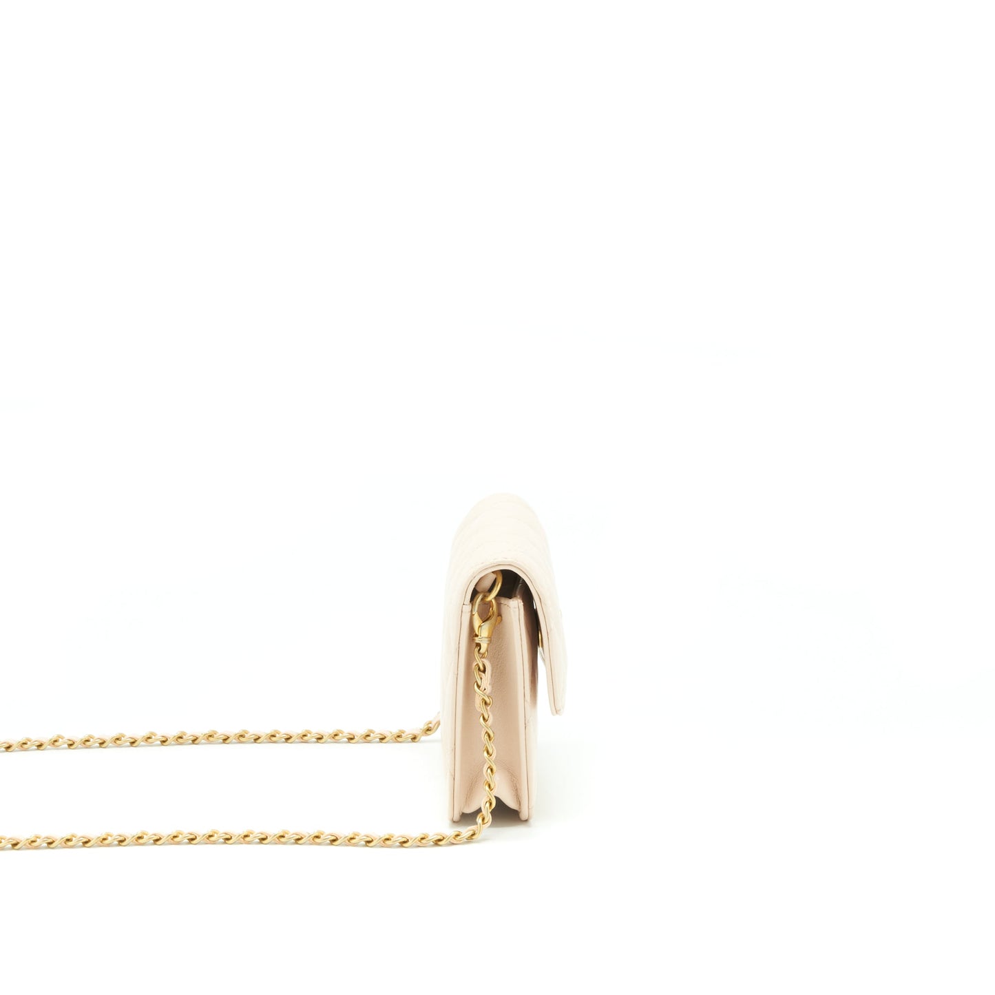 Chanel Pearl Crush Mini Flap Belt Bag Lambskin Light Pink