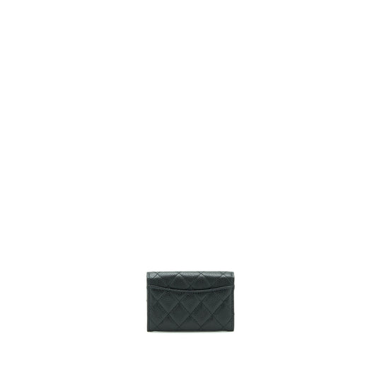 Chanel Classic Flap Card Holder Caviar Black