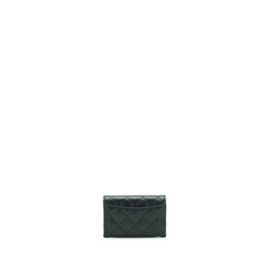 Chanel Classic Flap Card Holder Caviar Black