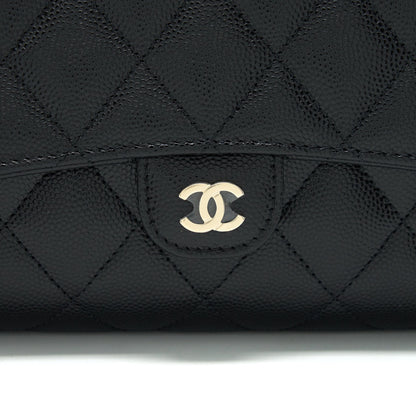 Chanel 22C 3 in 1 Wallet on Chain Caviar Black L