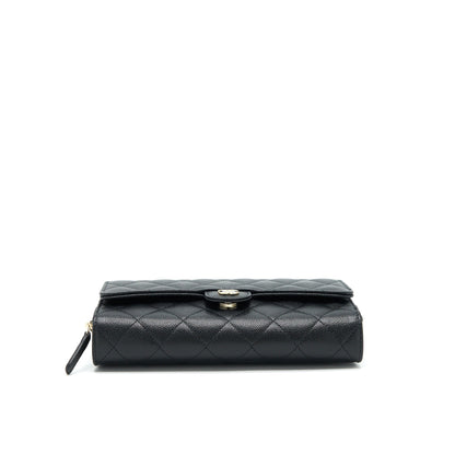 Chanel 22C 3 in 1 Wallet on Chain Caviar Black L