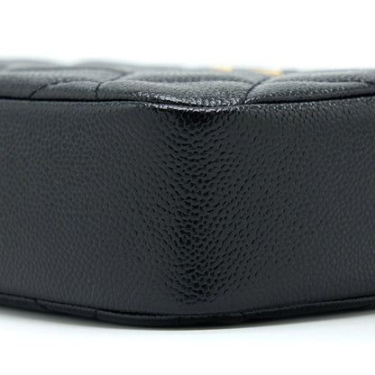 Chanel 22P Camera Crossbody Bag Caviar Black