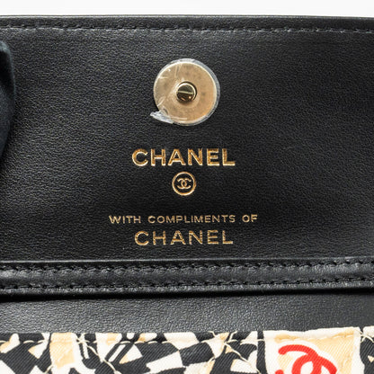 Chanel Mini flap bag Fabric Beige / Multicolour L (microchip)