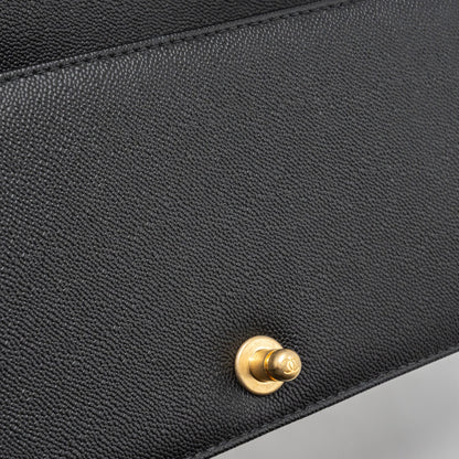 Chanel Medium Boy Bag Limited Edition Caviar Black  (microchip)