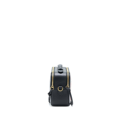 Gucci Snake Printed Camera Bag Calfskin Black