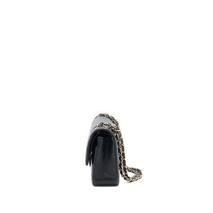 Chanel Medium Classic Flap Bag Lambskin Black R (Microchip)