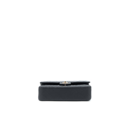 Chanel Medium Classic Flap Bag Lambskin Black R (Microchip)