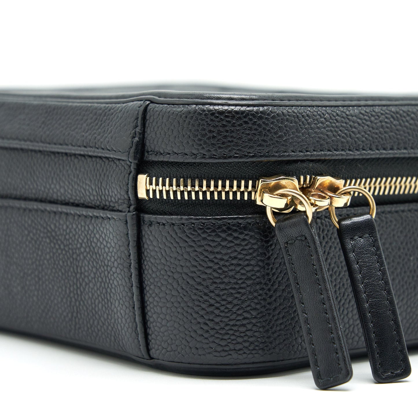 Chanel Cavia Leather Vanity Bag Black