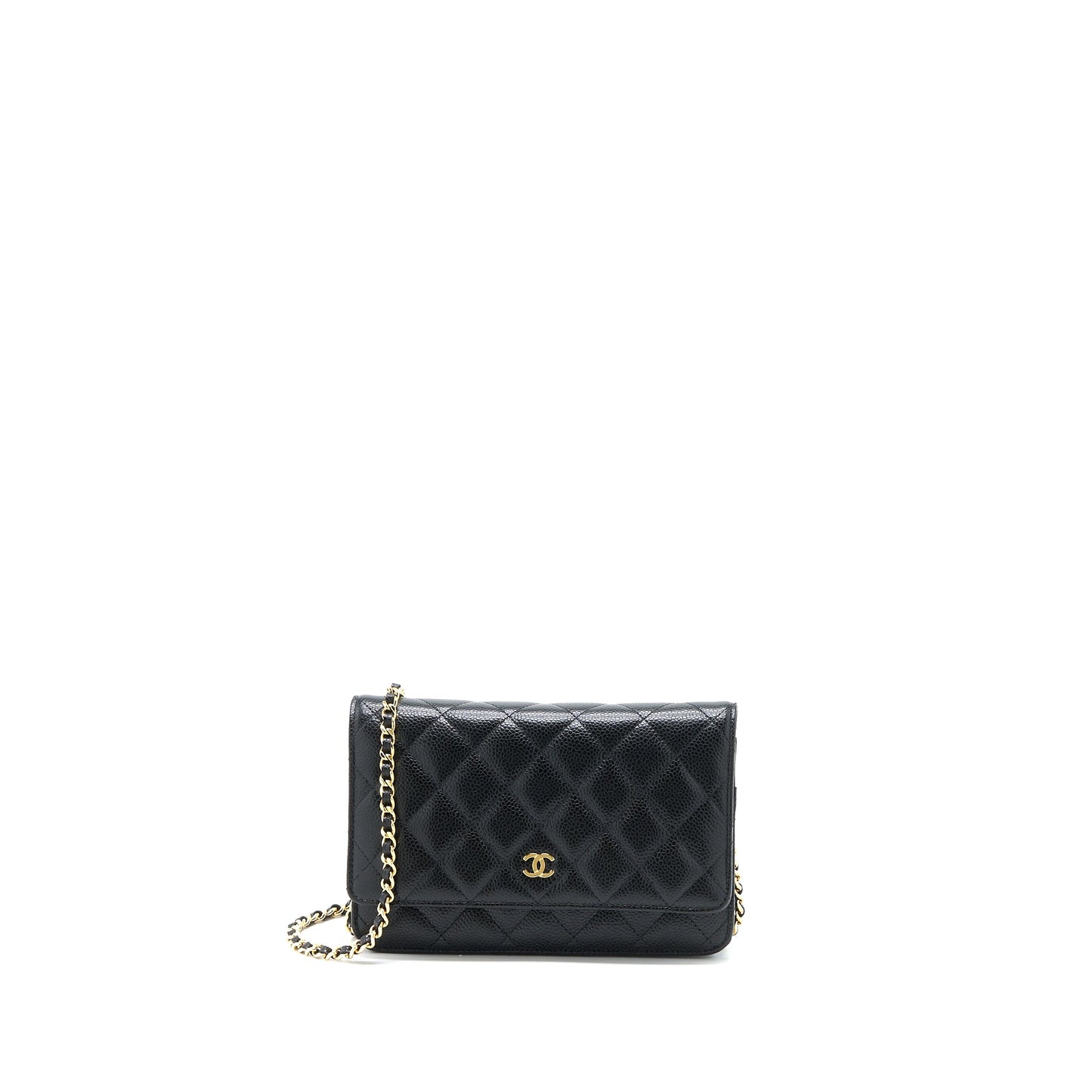 Chanel Classic Wallet on Chain Caviar Black  (Microchip)