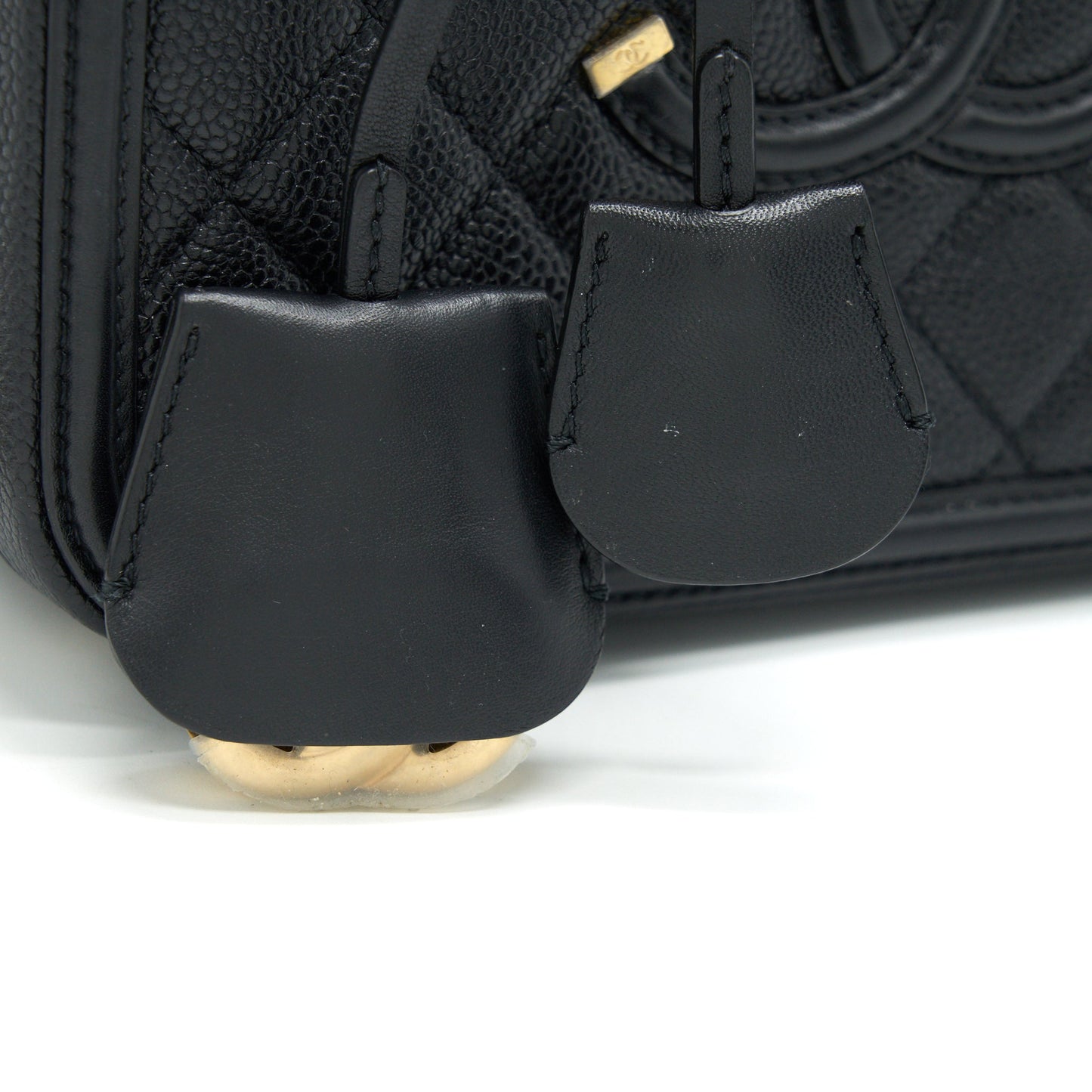 Chanel Cavia Leather Vanity Bag Black