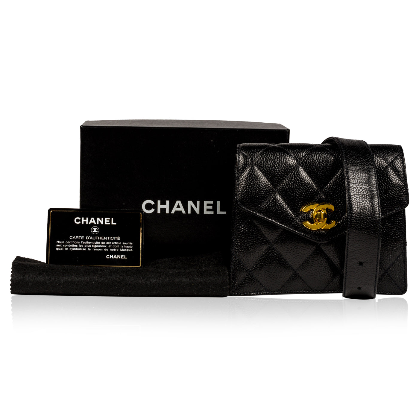 Chanel Vintage Mini Square Belt Bag