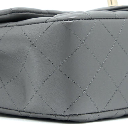Chanel 22A Mini Rectangular Lambskin Grey L(Microchip)
