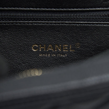 Chanel Cavia Leather Vanity Bag Black
