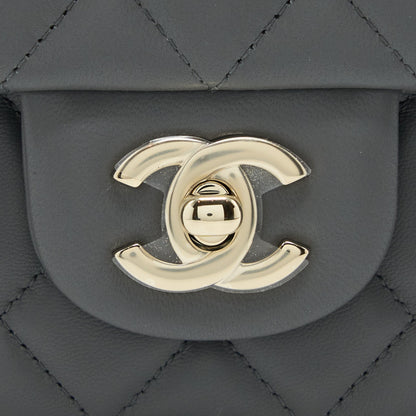 Chanel 22A Mini Rectangular Lambskin Grey L(Microchip)