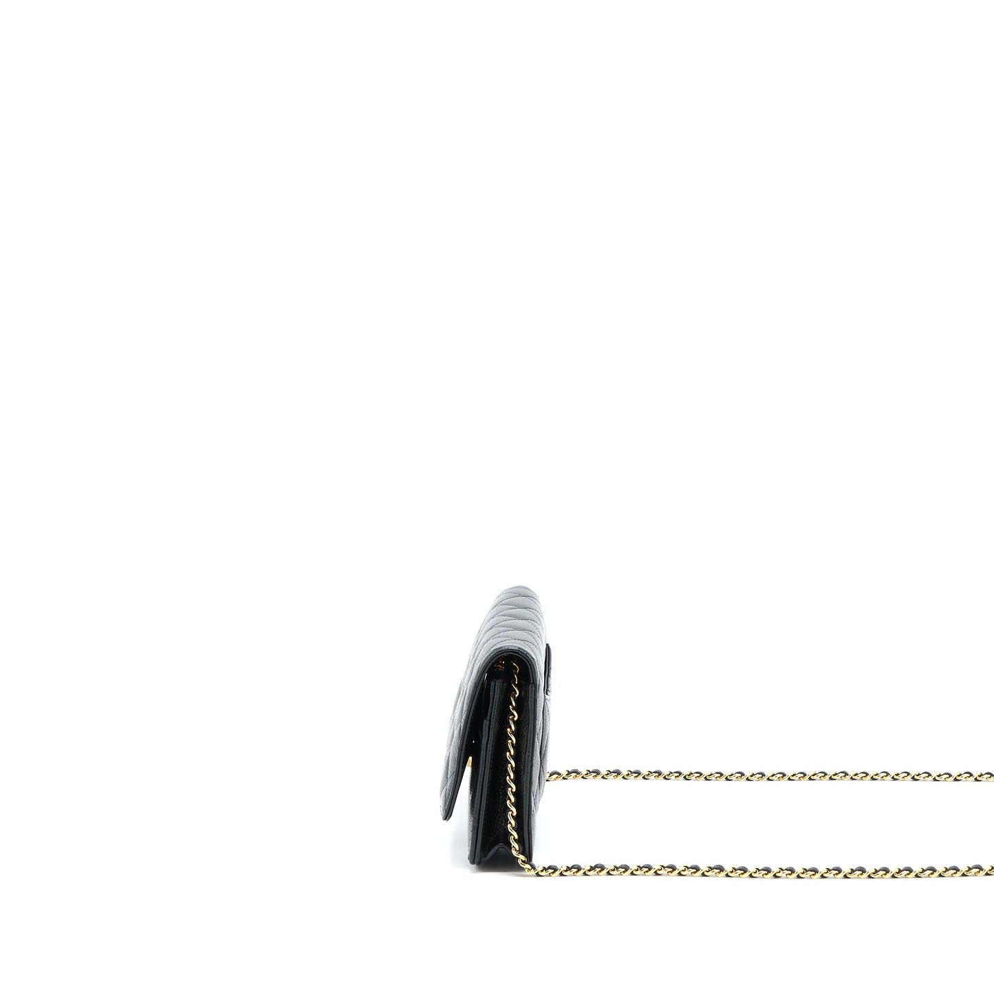 Chanel Classic Wallet on Chain Caviar Black  (Microchip)