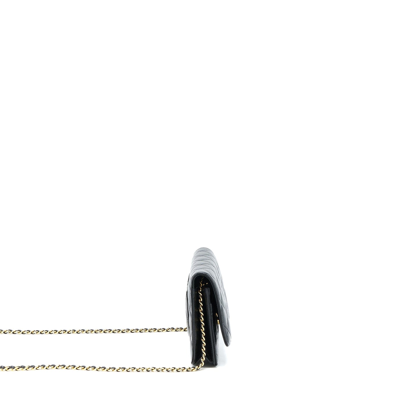 Chanel Classic Wallet on Chain Caviar Black  (Microchip)