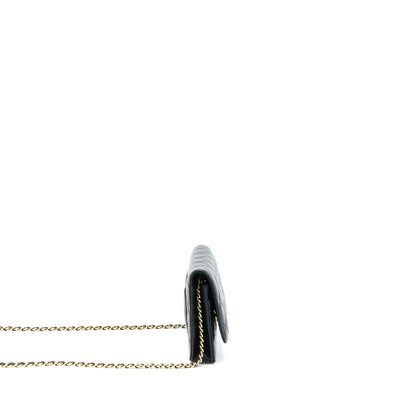 Chanel Classic Wallet on Chain Caviar Black  (Microchip)
