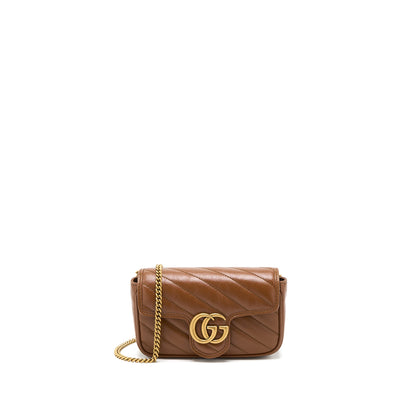 Gucci GG Marmont Super Mini Calfskin Caramel