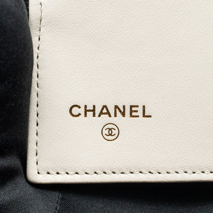 Chanel mini Book Card Holder with Chain Lambskin Black L (microchip)