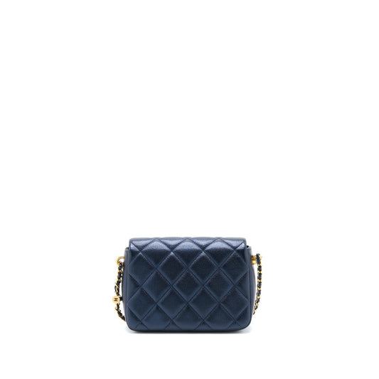 Chanel 21K My Perfect Mini Flap Bag Caviar Black Brushed  (Microchip)