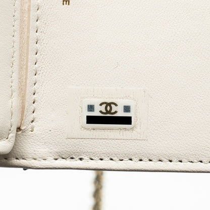 Chanel mini Book Card Holder with Chain Lambskin Black L (microchip)