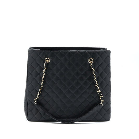 Chanel 19C Large Shopping Tote Bag Caviar Black L