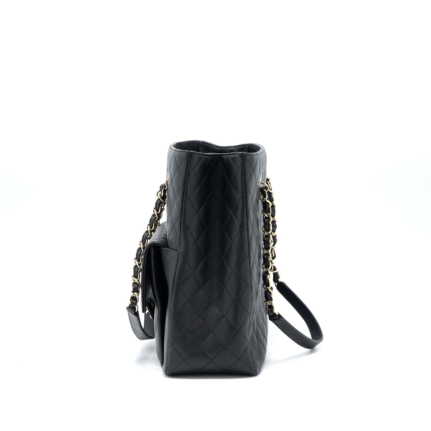 Chanel 19C Large Shopping Tote Bag Caviar Black L