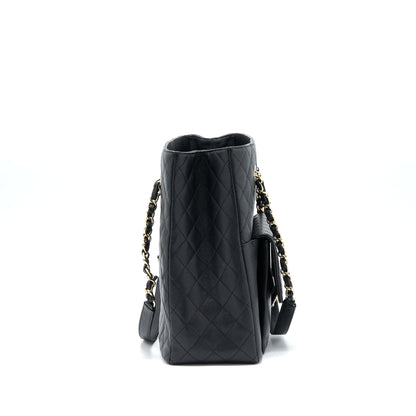 Chanel 19C Large Shopping Tote Bag Caviar Black L