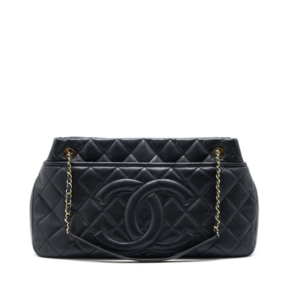Chanel Matelasse Chain Tote Bag Caviar Black