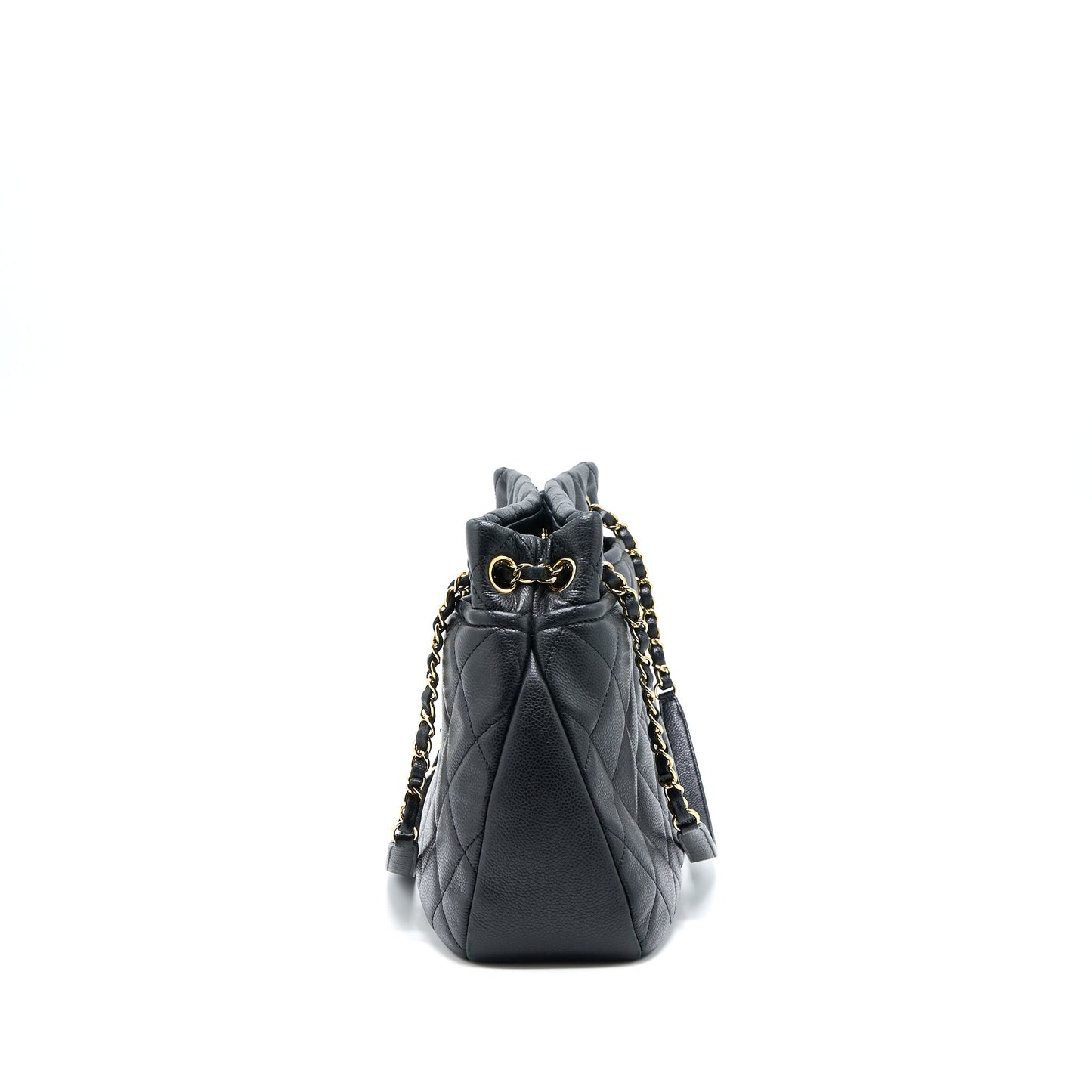 Chanel Matelasse Chain Tote Bag Caviar Black