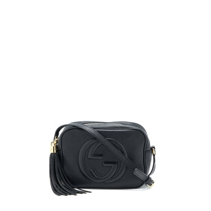Gucci Soho Disco Camera Bag Calfskin Black L