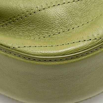 Chanel Drawstring Bucket Bag Grained Calfskin Olive Green