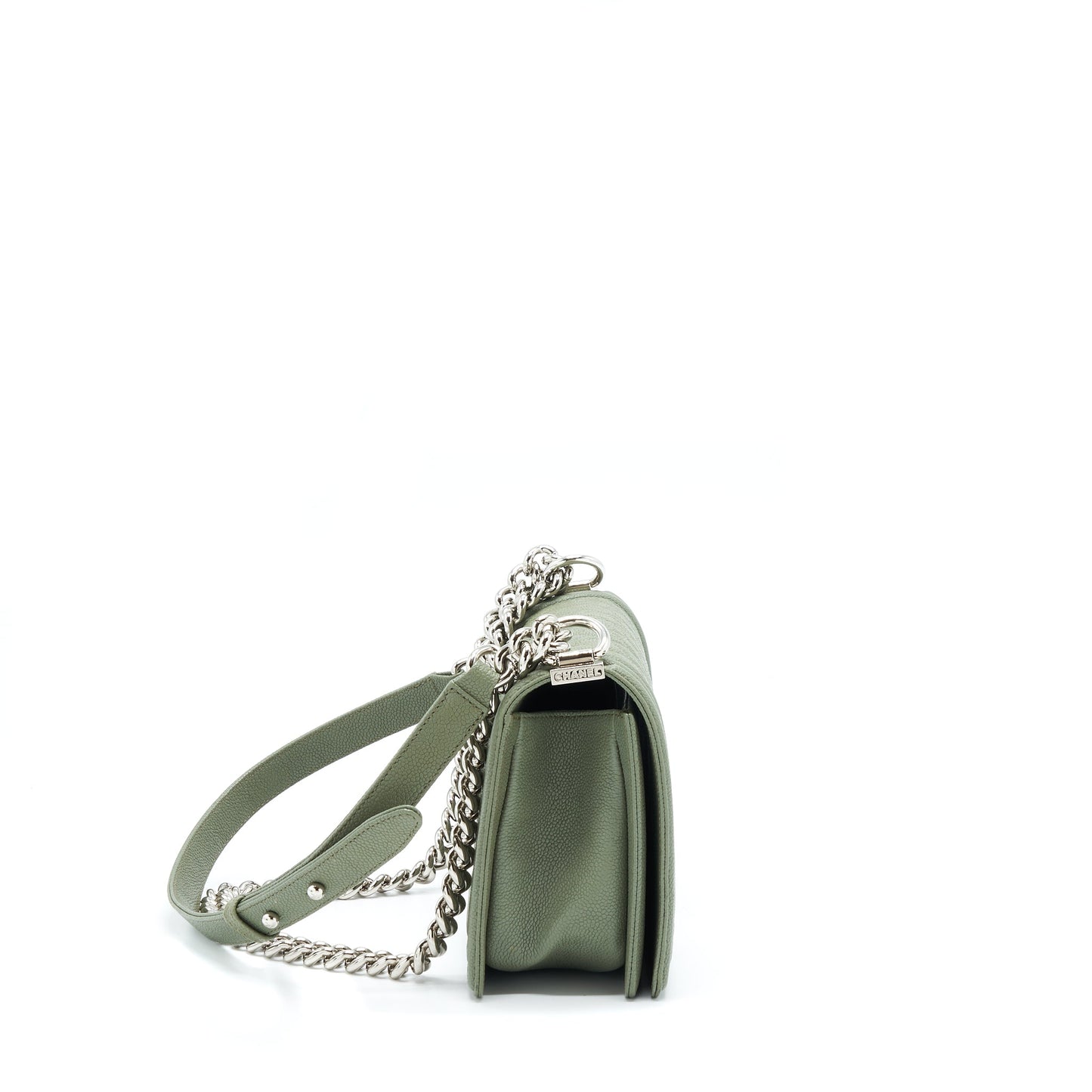 Chanel Medium Boy Bag Caviar Light Green