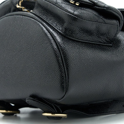 Chanel 23p Mini Triple Pack Backpack Caviar Black L (Microchip)