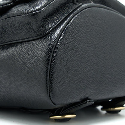 Chanel 23p Mini Triple Pack Backpack Caviar Black L (Microchip)