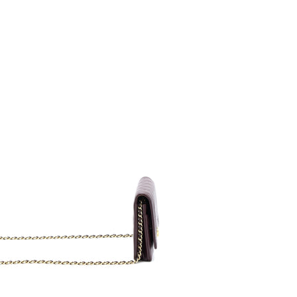 Chanel Boy Wallet on Chain Caviar Burgundy