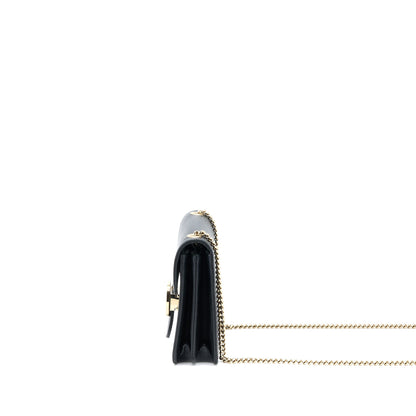 Gucci Interlocking Small Shoulder Bag Black L