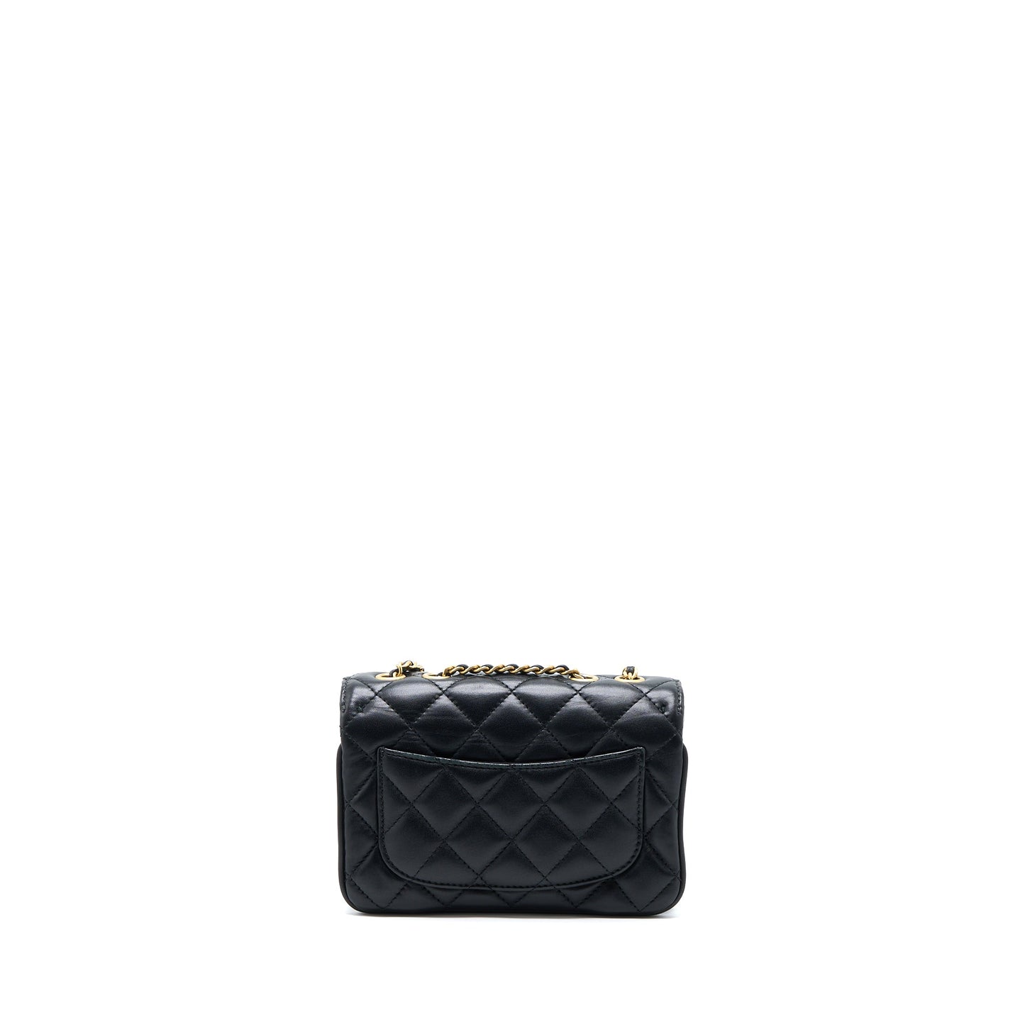 Chanel Seasonal Flap Bag Lambskin Black Brushed