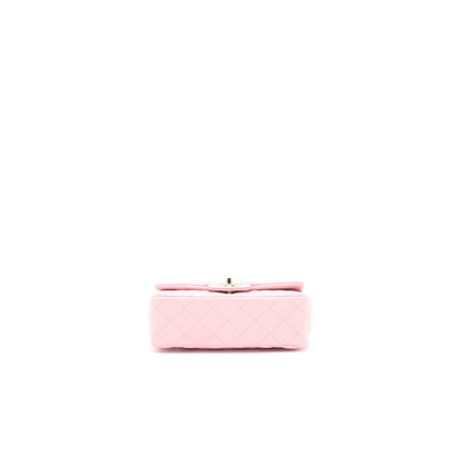 Chanel 21s Mini Rectangular Flap Bag Lambskin Pink L