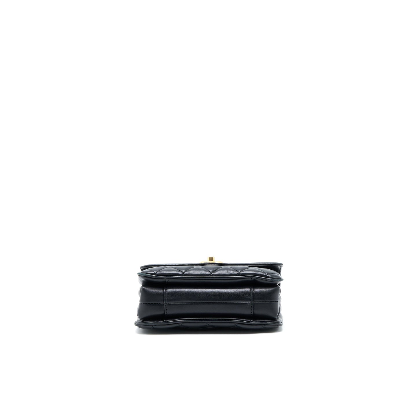 Chanel Seasonal Flap Bag Lambskin Black Brushed