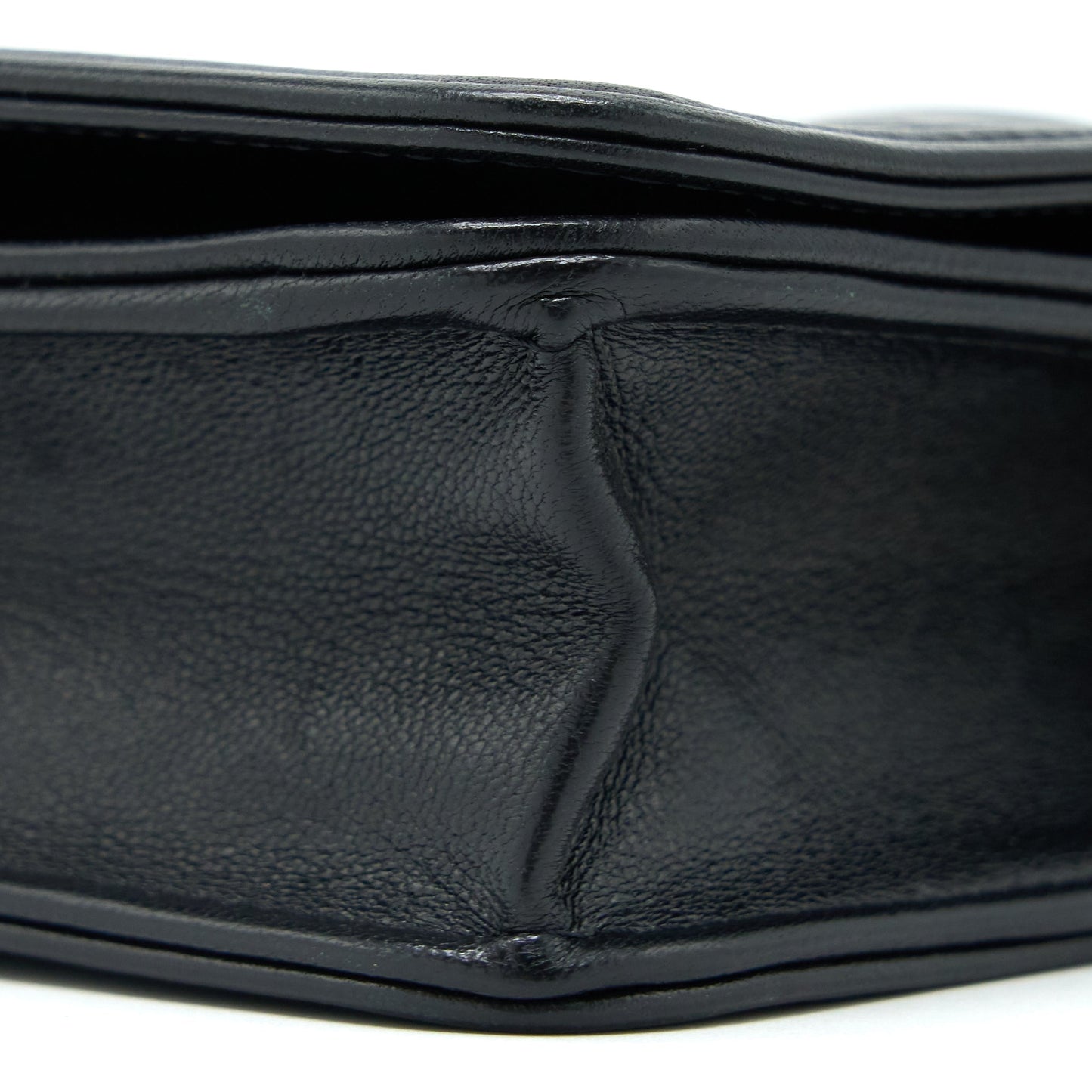 Chanel Boy Wallet on Chain Lambskin Black Brushed