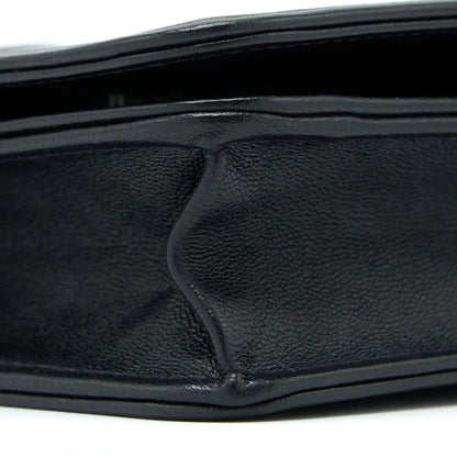 Chanel Boy Wallet on Chain Lambskin Black Brushed