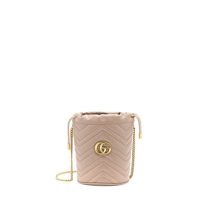 Gucci GG Marmont Mini Bucket Dark Beige