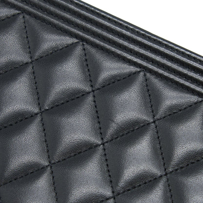 Chanel Boy Wallet on Chain Lambskin Black Brushed